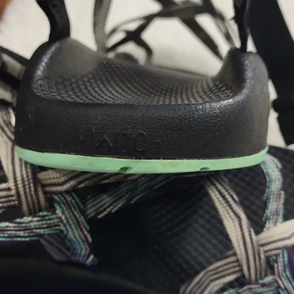 Chaco , Size W10,Black and Gray Strappy Sandals - Picture 9 of 16